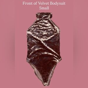 Velvet Halter Bodysuit
